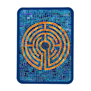 LABIRINTO IV Ímã Flexível 3x4 - Azul