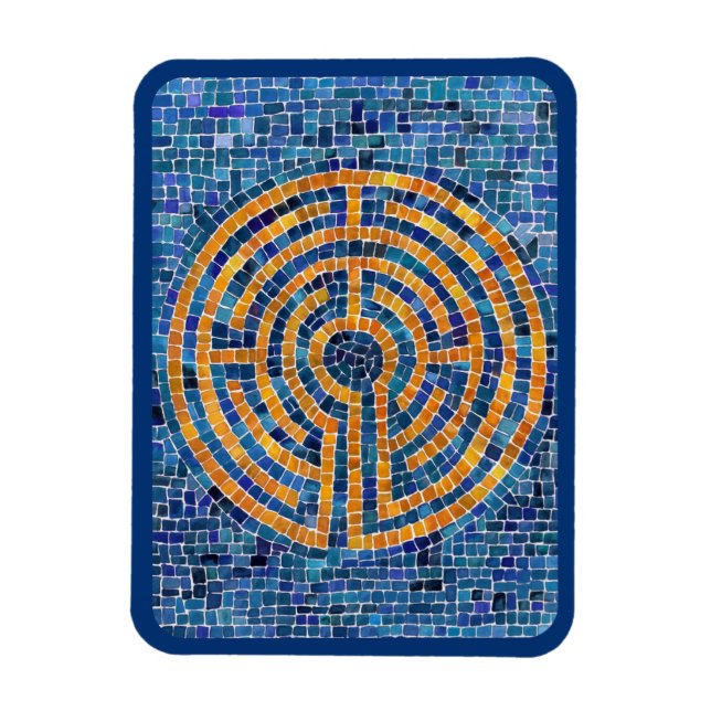 LABIRINTO IV Ímã Flexível 3x4 - Azul (Vertical)