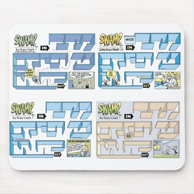 Labirinto Mousepad dos ratos da descarga do (Frente)