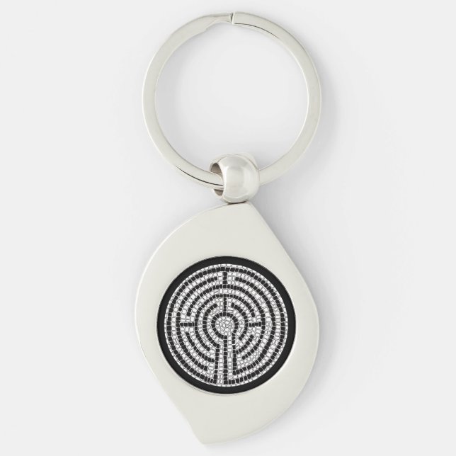 LABIRINTO VII Chaveiro Metal Swirl (Frente)