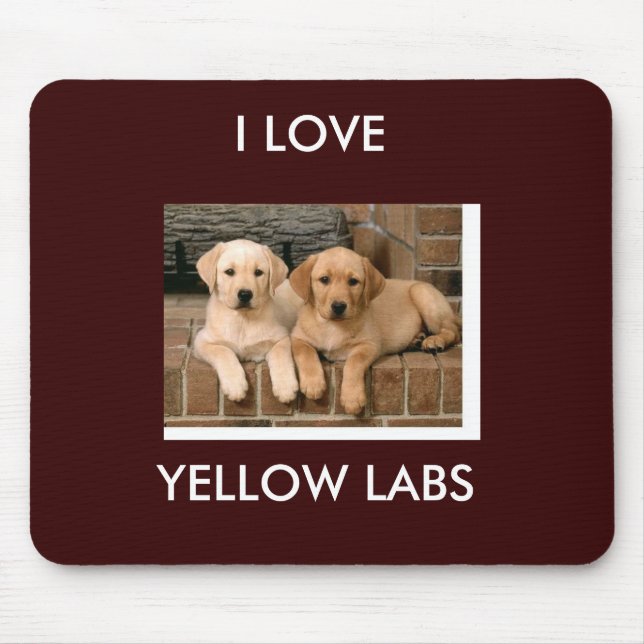 Laboratório amarelo Mousepad (Frente)