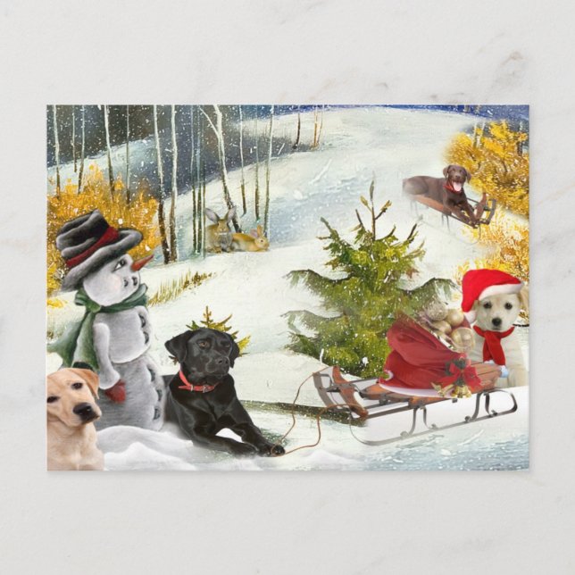 Laboratório de Chocolate Ama Cartões de Natal (Frente)