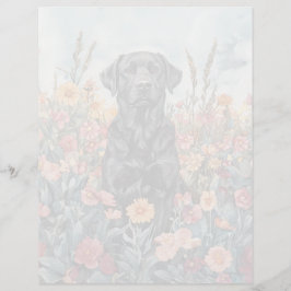 Laboratório Preto - Folha de Papel de 8,5" x 11"