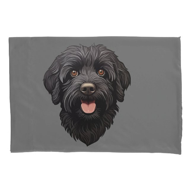 Labradoodle Black Dog (Frente)