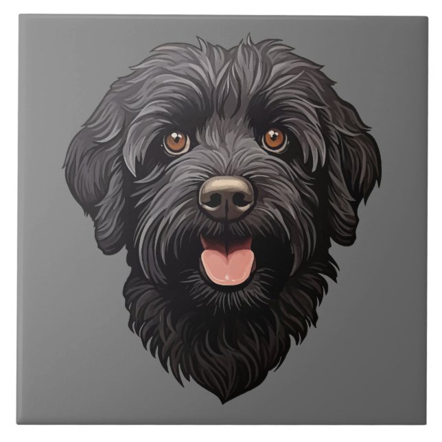 Labradoodle Black Dog (Frente)