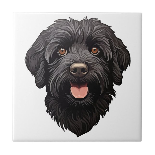 Labradoodle Black Dog (Frente)