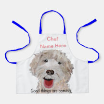 Labradoodle Cozinhar Chef (Nome Aqui) Crianças Apr