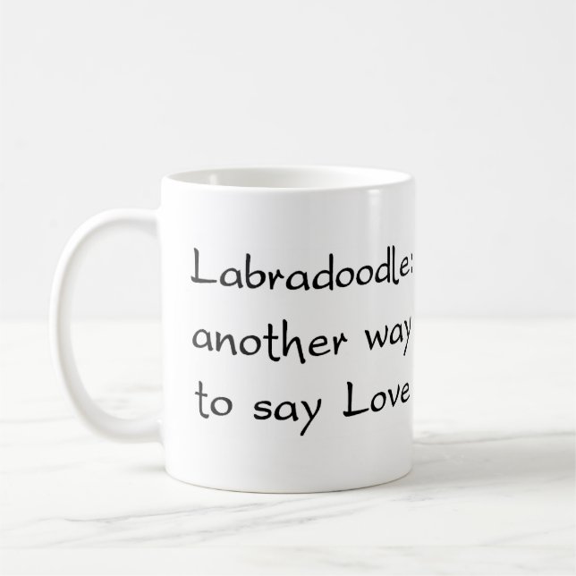 labradoodle way caneca de café (Esquerda)