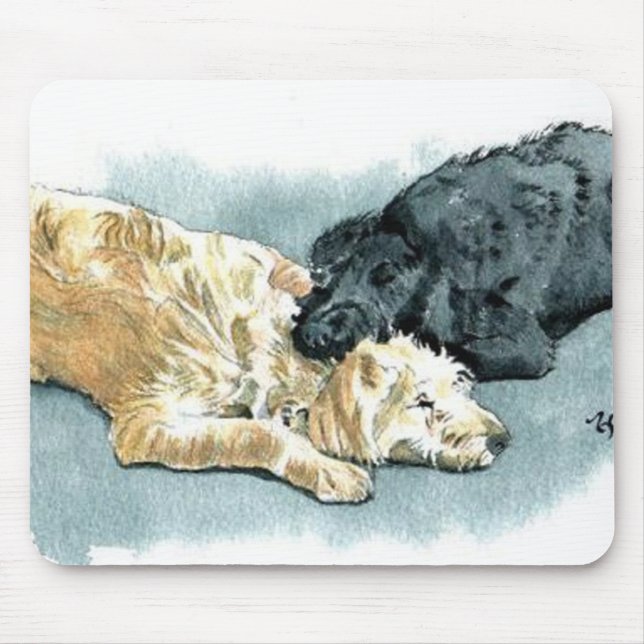 Labradoodles no amor Mousepad (Frente)