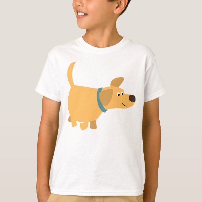 Labrador Amarelo Amarelo-Bonito Camisa (Frente)