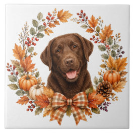 Labrador Chocolate Outono