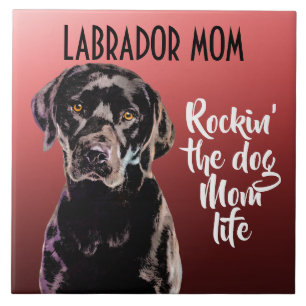 Labrador Mãe Azulejo Cerâmica