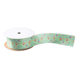 Labrador Retriever Birthday Satin Ribbon in Green