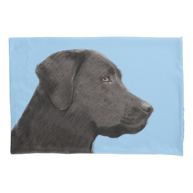 Labrador Retriever Black Pintura Original (Frente)