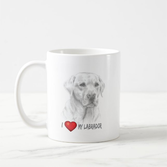 Labrador Retriever caneca de café (Esquerda)