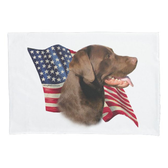 Labrador Retriever (chocolate) Flag (Frente)