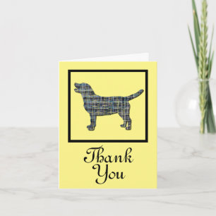 Labrador Retriever Dog Obrigado Cartão de Saudação