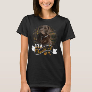 Labrador Retriever Team Chocolate Lab Camisetas
