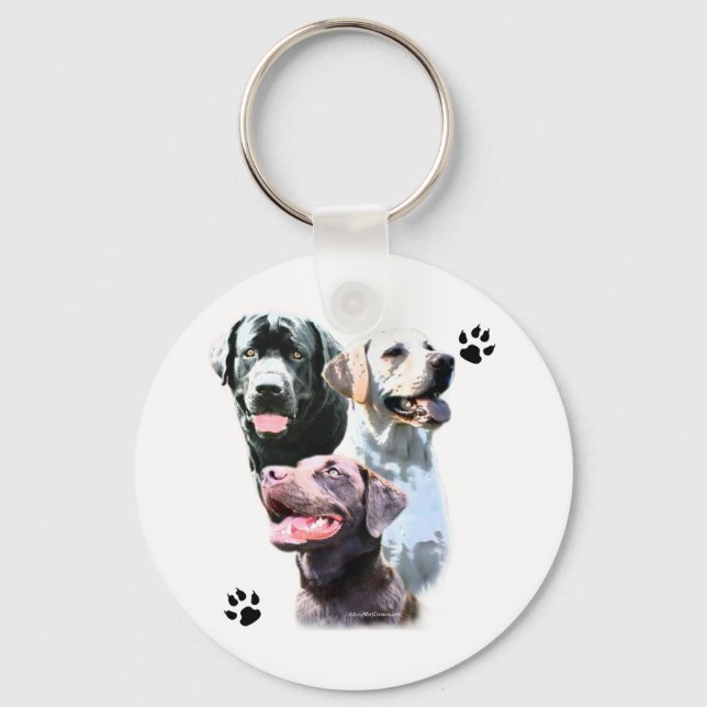 Labrador Retriever Trio - Chaveiro (Frente)