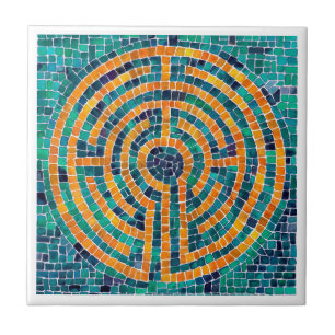 LABYRINTH II 4.25x4.25 Azulejo cerâmico - Branco
