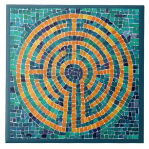 LABYRINTH II 6x6 - Azulejo cerâmico - Verde