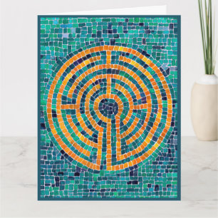LABYRINTH II - Grande Cartão de Saudação / Verde