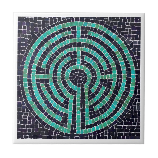 LABYRINTH III 4.25x4.25 Azulejo cerâmico - Branco (Frente)
