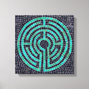 LABYRINTH III Canvas de 12"x12" (profundidade de 2