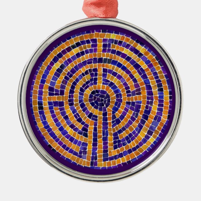 LABYRINTH MOSAIC - Ornamento Redondo Premium (Frente)