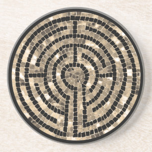LABYRINTH V Porta copos Sandstone - Preto
