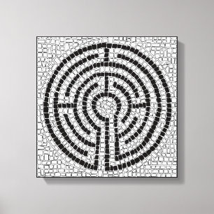 LABYRINTH VII 12x12 Canvas (2,5" Profundidade)