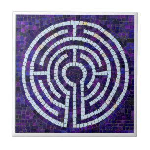 LABYRINTH VIII 4.25x4.25 Azulejo cerâmico - Branco