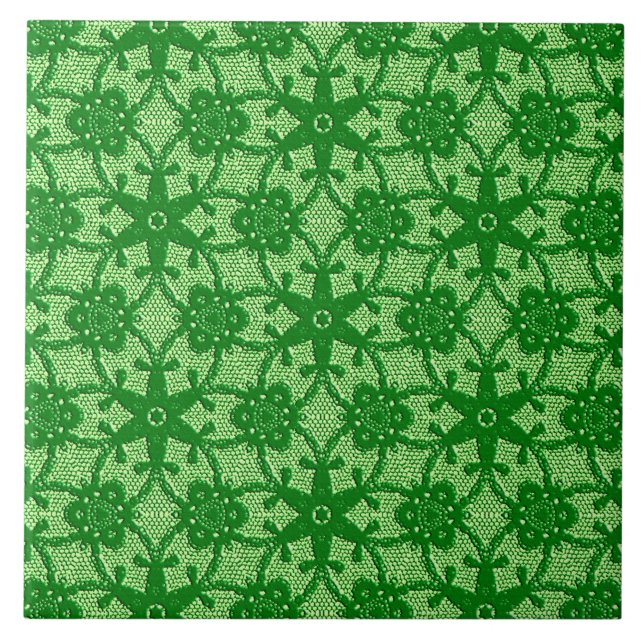 Lace antigo - esmeralda e verde limão (Frente)