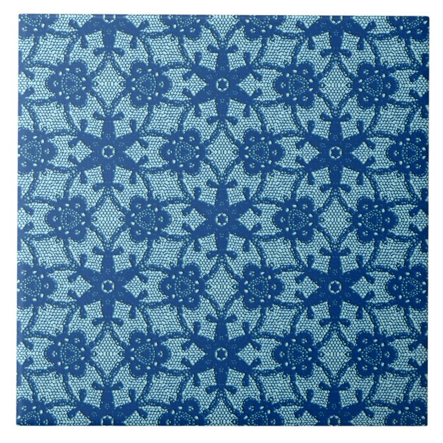Lace antigo - safira e azul pálido (Frente)