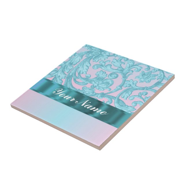 Lace azul-úmido rosa (Lateral)