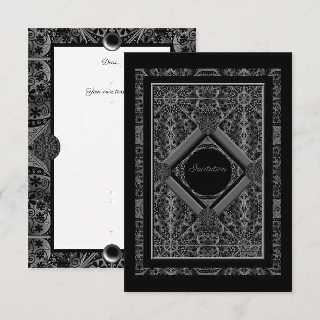 Lace cerâmico Preto (Frente/Verso)