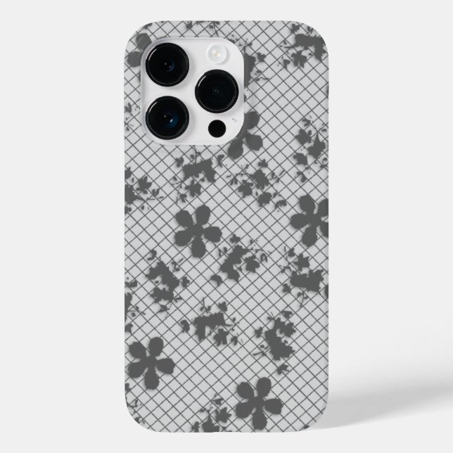 Lace Cinza Floral Samsung Galaxy S6, Duro (Verso)