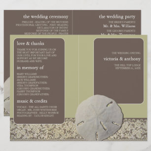 Lace de areia dólar, Vintage Beach WedProgram