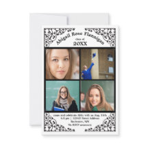 Lace de Colagem de Fotos - Anúncio de Formando 3x5