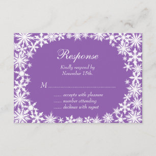 Lace de inverno em RSVP Roxo