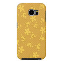 Lace Goldie Flowers Samsung Galaxy S6, Duro