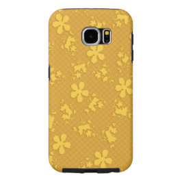 Lace Goldie Flowers Samsung Galaxy S6, Duro