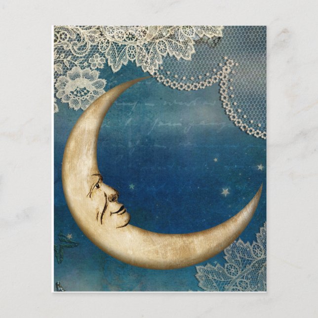 Lace Moon Scrapbook Paper (Frente)