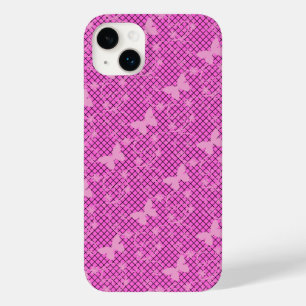 Lace Pink Butterflies Samsung Galaxy Case