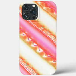 Laceliê em listras largas em rosa-seda para bege