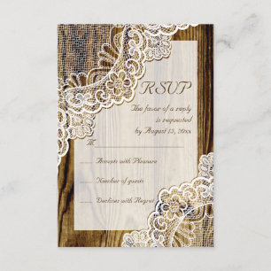 Laço branco rústico elegante em RSVP wedding de