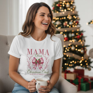 Laço Coquete Rosa do Clube de Natal da Mamãe Noel
