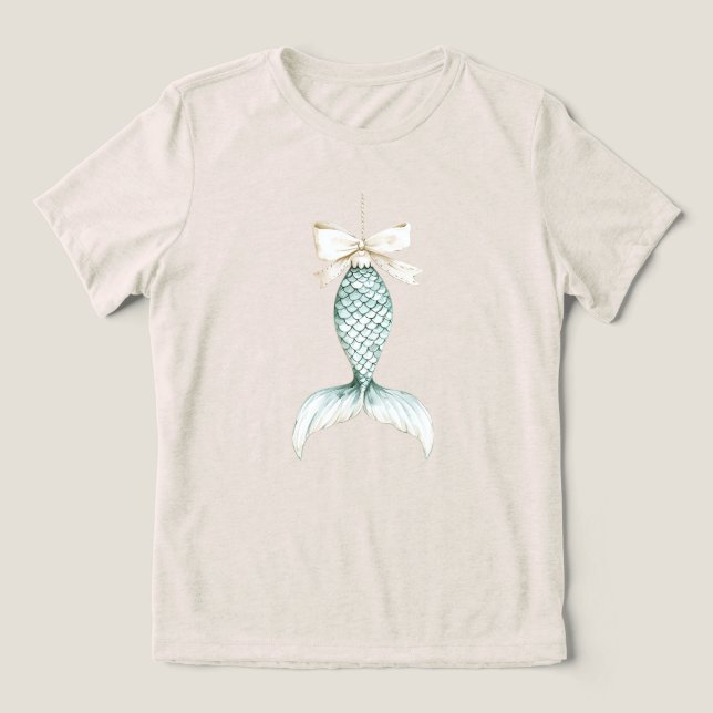 Laço de Creme de Sereia de Natal (Design frontal)