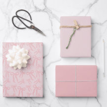 Laço de Fita Rosa Boho Padrão em Rosa Bege Pó