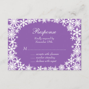 Laço do inverno em RSVP roxo
